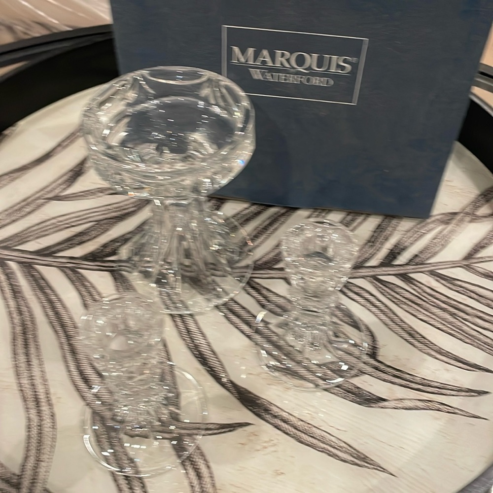 Marquis Waterford 3 piece Unity Candle Set - Picture 2 of 7